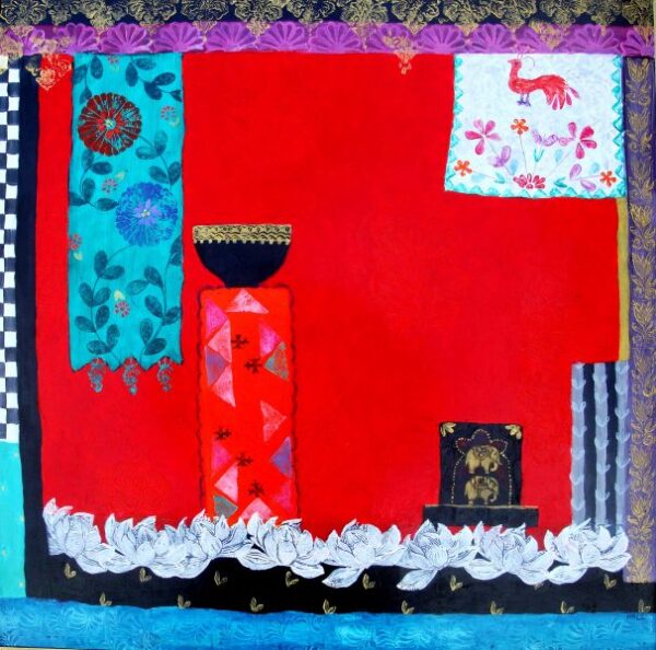 Two Elephants and a Peacock, Jean Hall, Greengallery