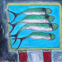 Four Mackerel by Caroline Plummer