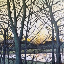 Sunset Through the Trees by Rosie Playfair